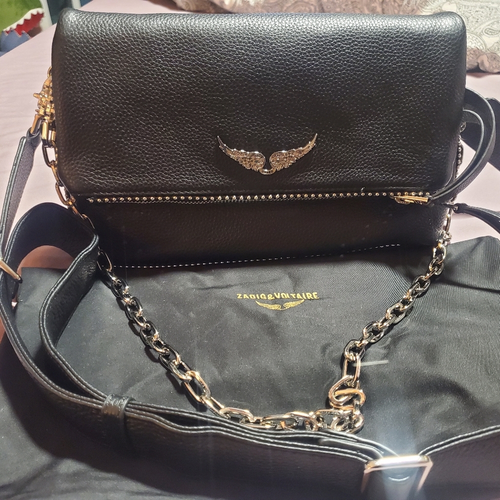 Zadig & Voltaire studded Rocky Crossbody bag.